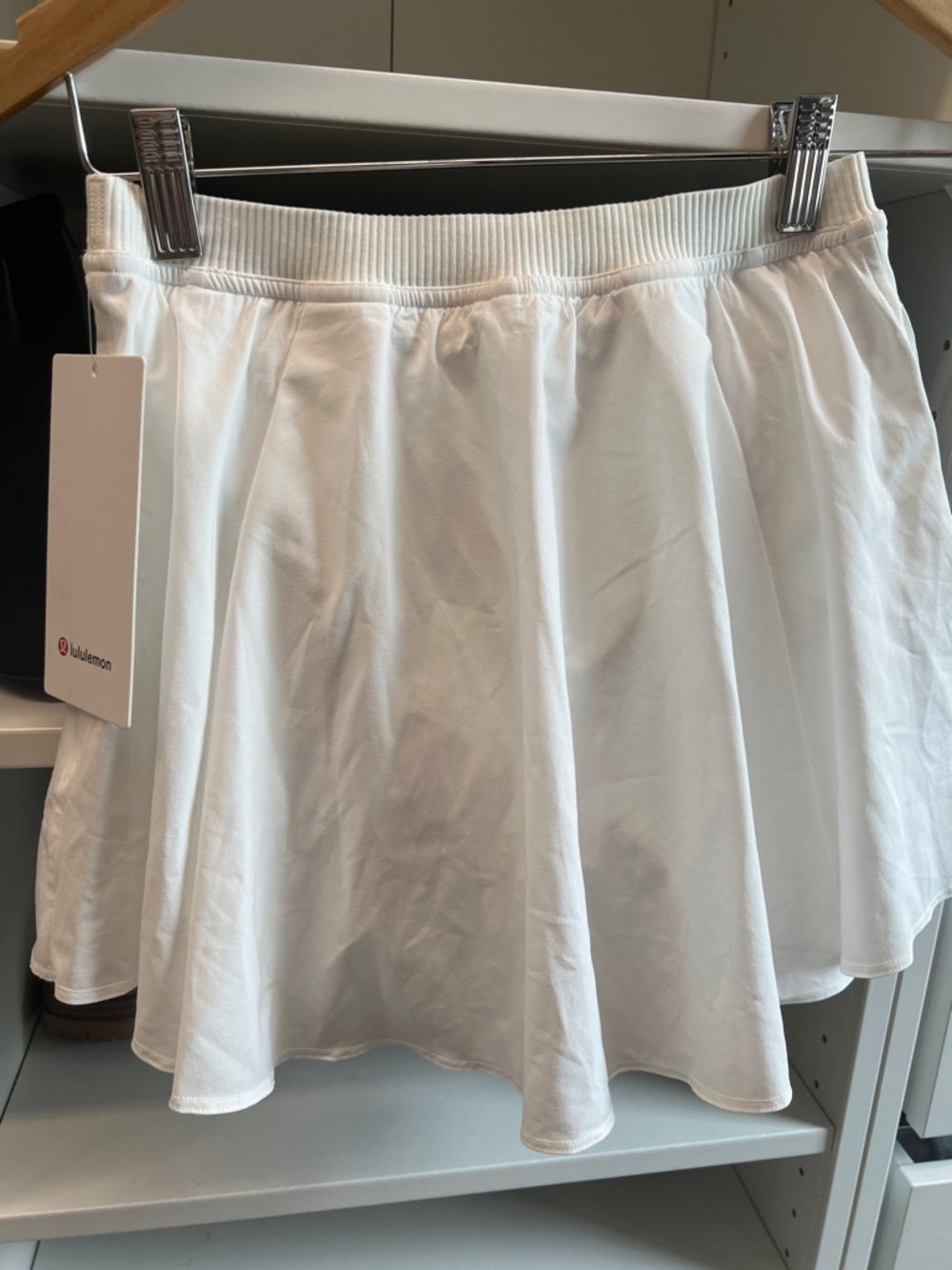 lululemon Narrow Waistband White Tennis Skirt